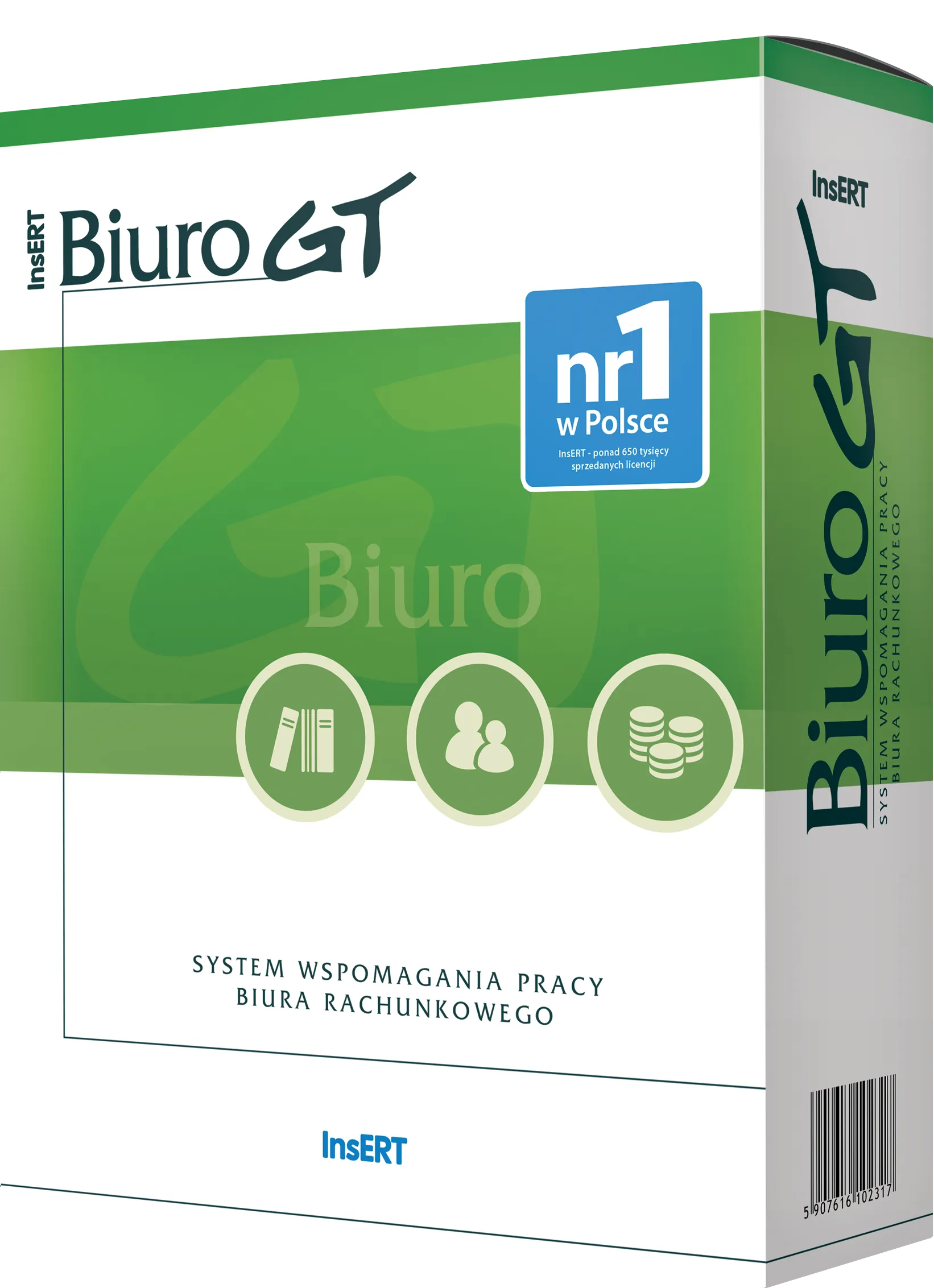 Pudełko programu Biuro GT.