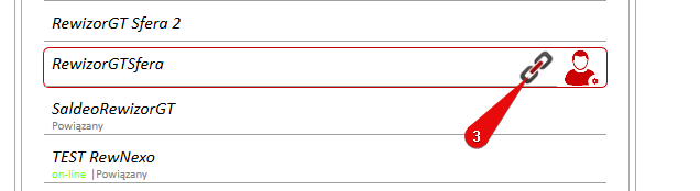 Wybór firmy SaldeoSMART podczas łączenia jej z bazą danych InsERT.