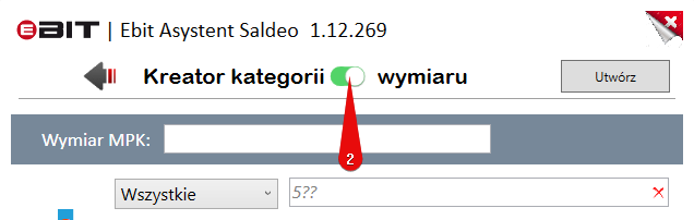 Parametry księgowania równoległego na konta grupy piątej.