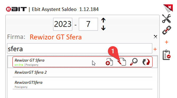 Widok ustawień odliczenia proporcjonalnego w kategorii. Krok 3.