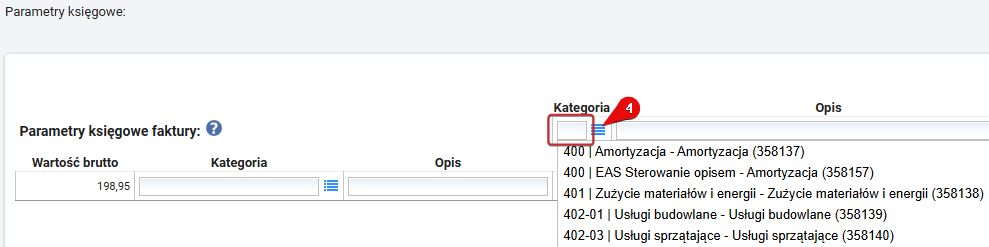 Widok importu faktur sprzedażowych wystawianych w SaldeoSMART. Krok 4.