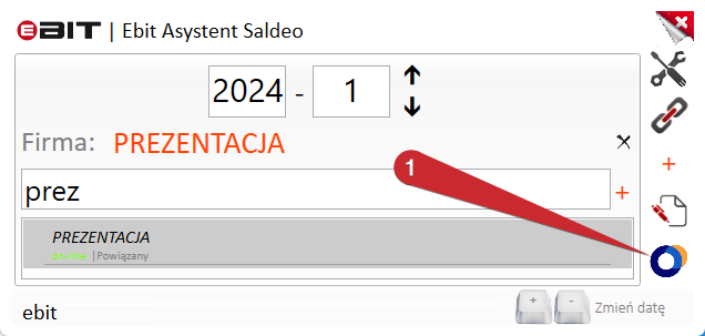 Ikona przejścia do listy dokumentów w SaldeoSMART.
